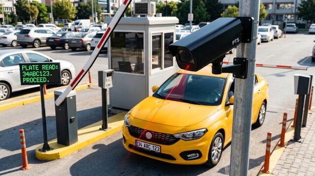 Bariyerde anlık plaka tanıma tespiti